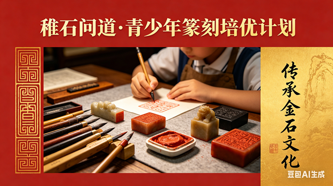 邹城市书协关于开展《稚石问道·青少年篆刻 培优计划实施方案》的通知